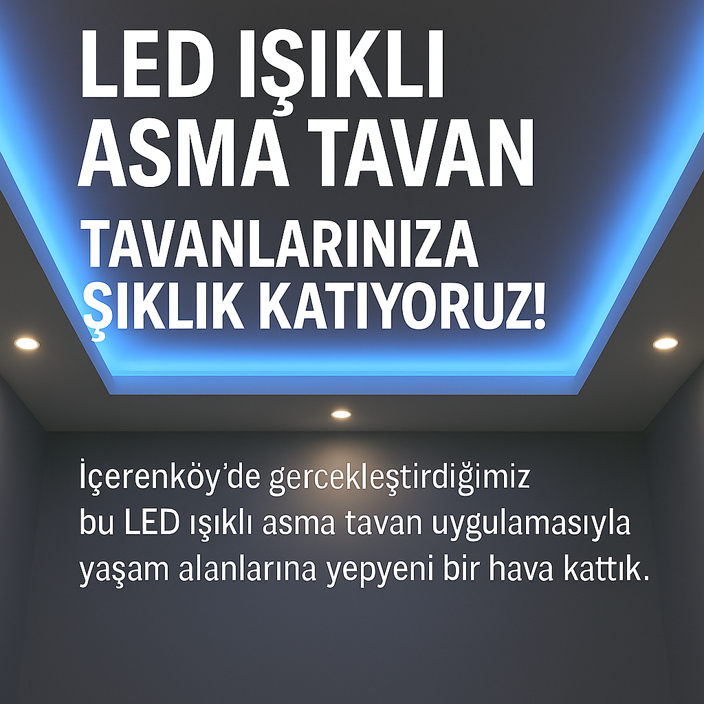 Ataşehir asma tavan uygulaması görseli